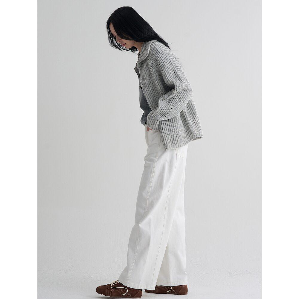 에잇세컨즈 피치기모 와이드 데님  아이보리 (355X21LP30)