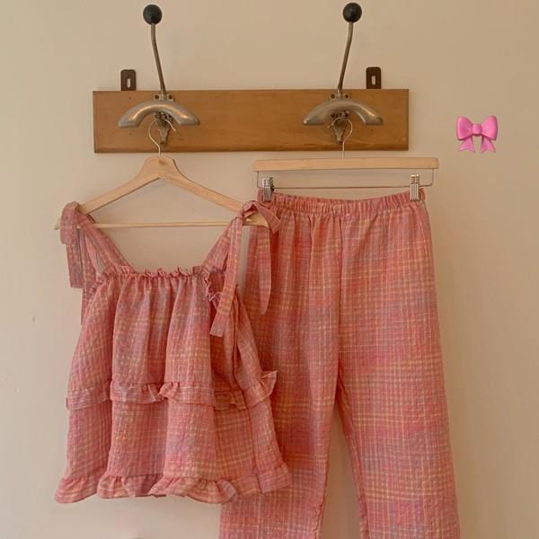 (new) american check pajama 아메리칸 체크 파자마 상하의세트