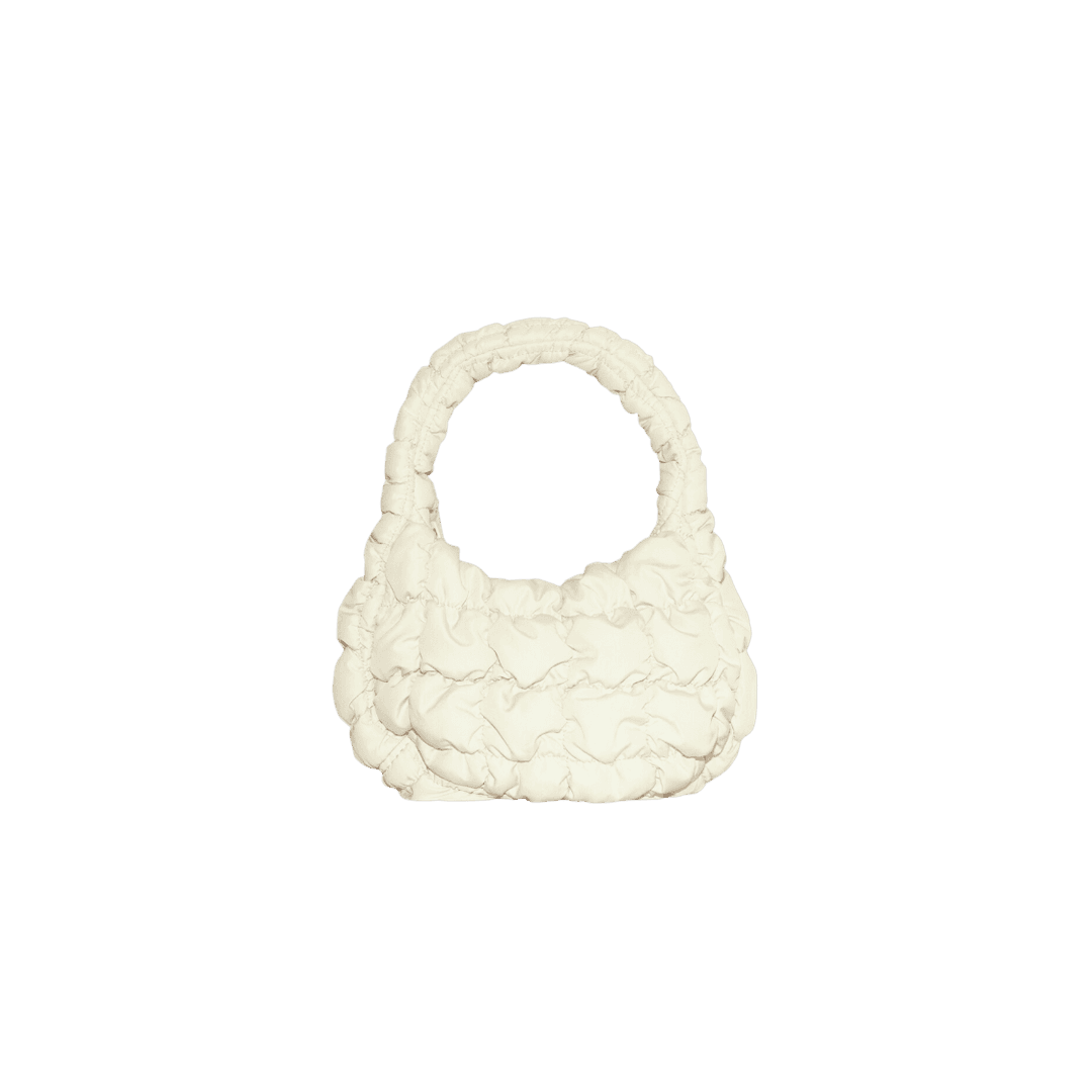 COS Quilted Micro Bag Off White
