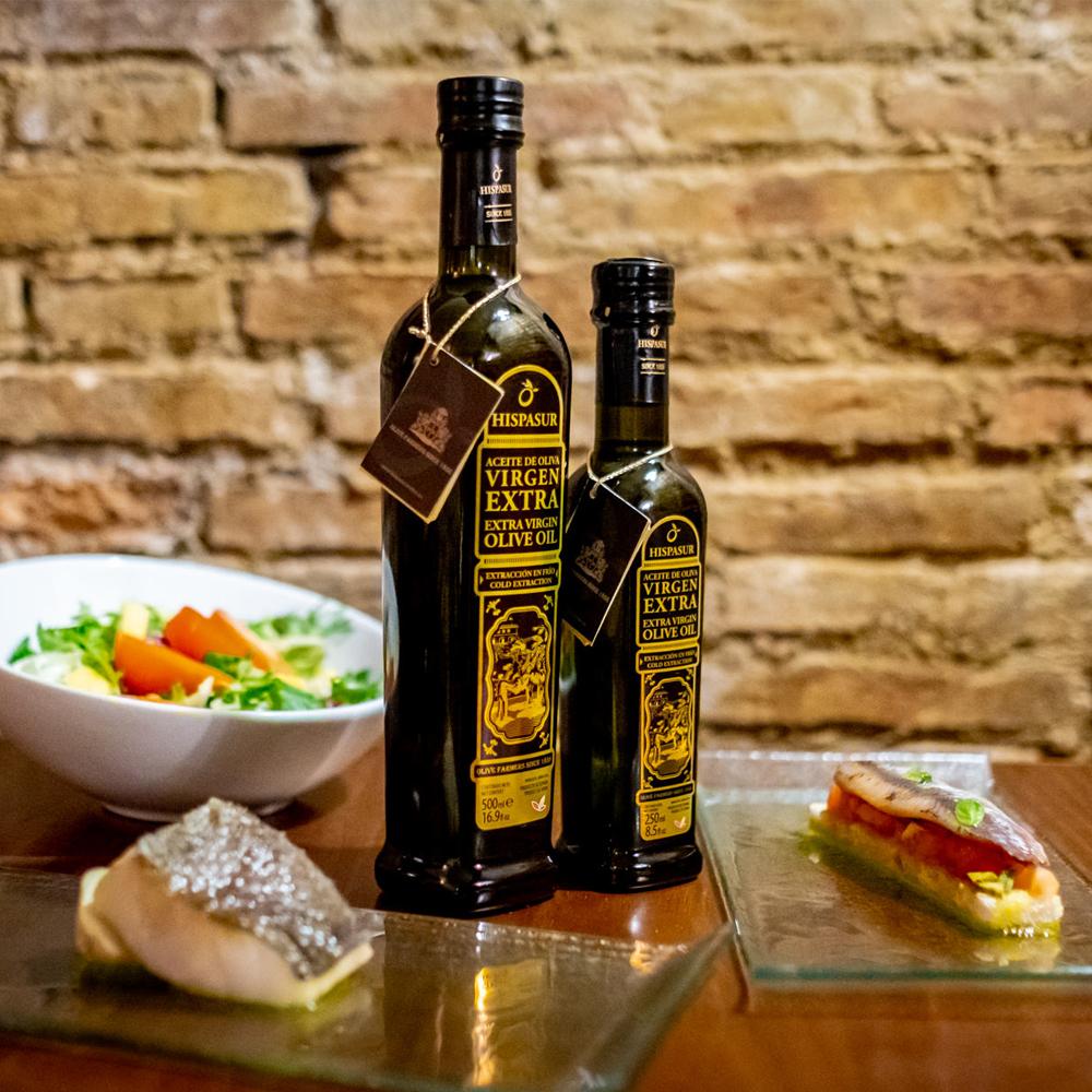 전세계 올리브 대회를 석권한[히스파수르] 골드 엑스트라 버진 올리브 오일 500ml(유통기한2024-2-1)