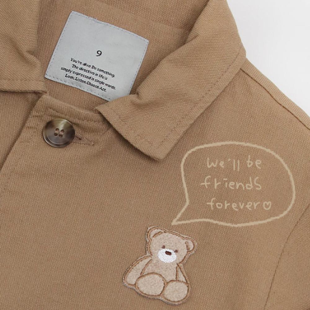 (53-686 마이고미 봉제식와펜-플러피 테디) 의류 패딩 옷에붙이는 포인트 곰돌이와펜