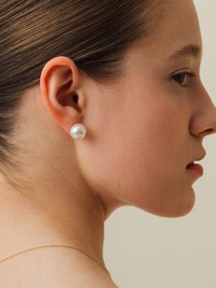 [14K Gold]Classic Pearl Earrings_VH22N4EA506M
