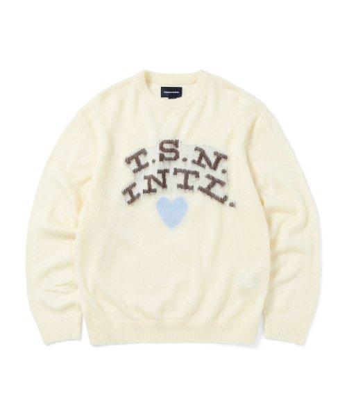 T.S.N. Heart Sweater Beige