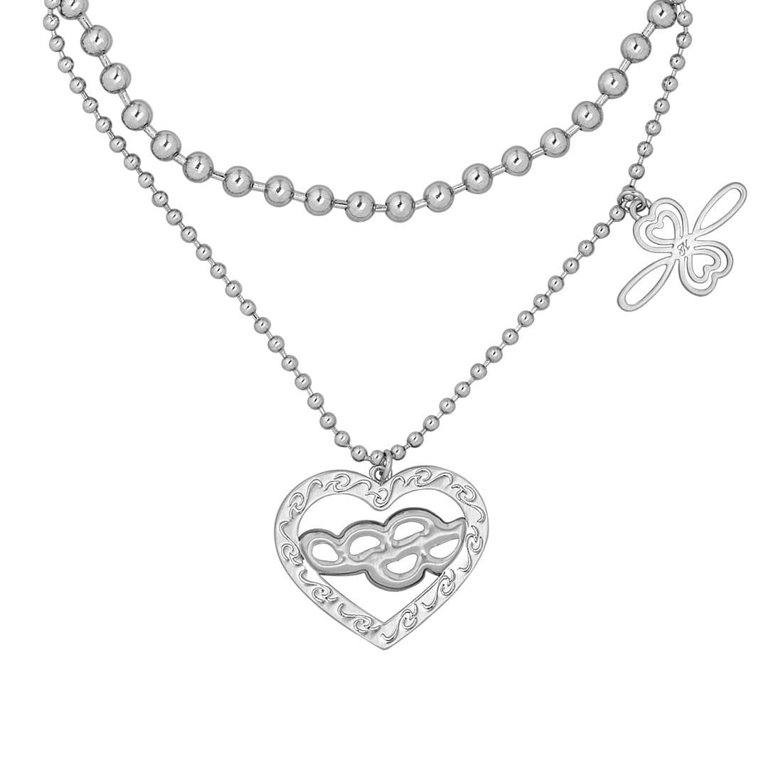 wave layered necklace