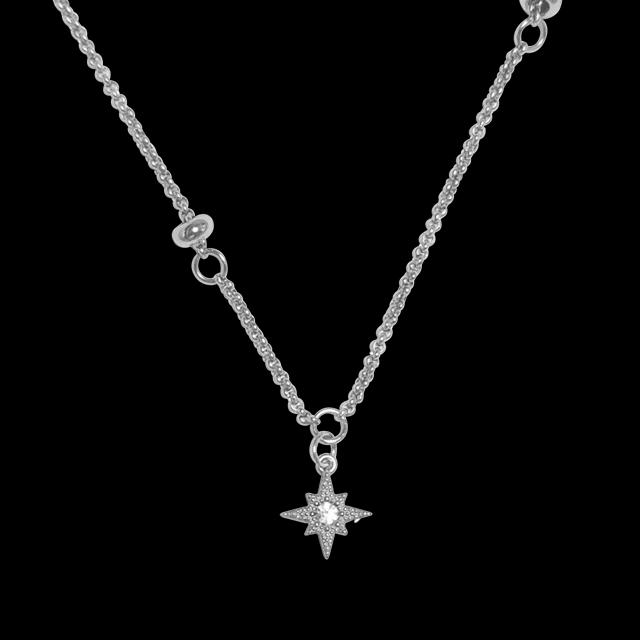 ⚡Cubic Spark Unbalance Necklace🖤 / 큐빅 스파크 언발 목걸이 자체제작 Y2K 여름 데일리 써지컬 체인 기념일 생일선물 핸드메이드