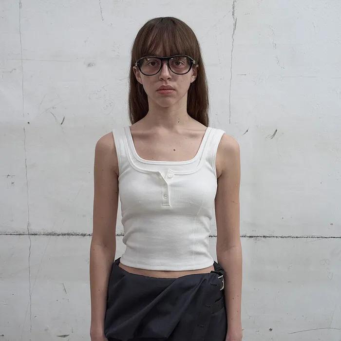 [3rd REORDER] DOUBLE LAYERED TANK TOP (WHITE)