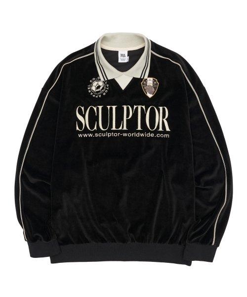 Velour Soccer Jersey Black