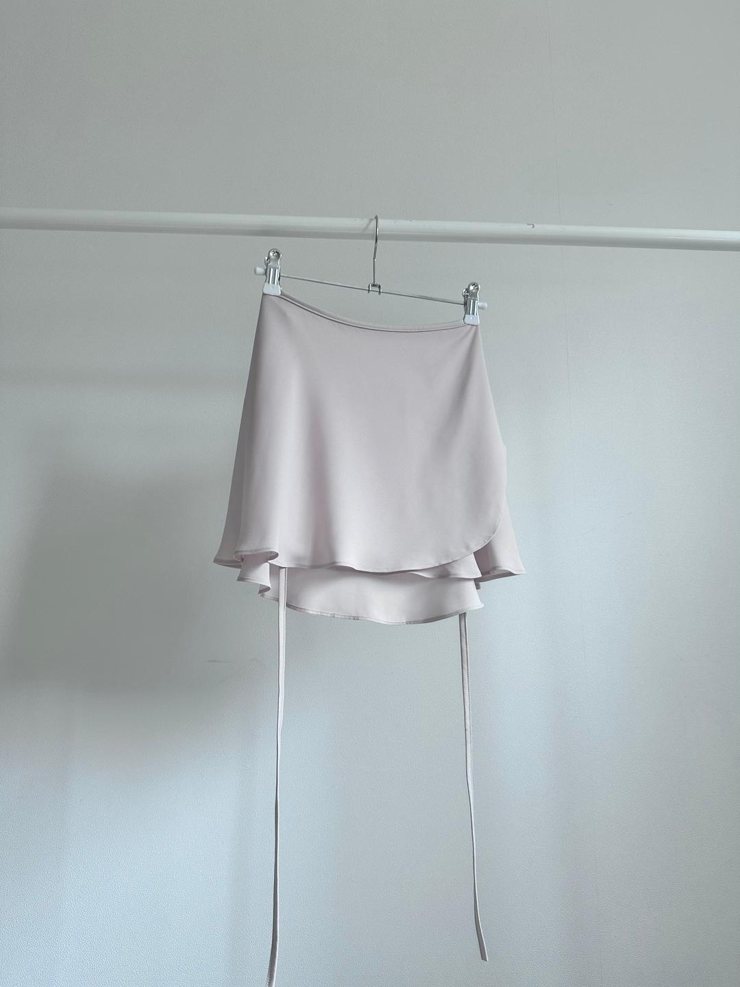 도비쉬폰(비침X)스커트-베이지