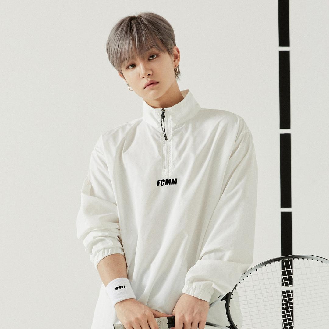 클럽 팀 하프집 윈드브레이커 - 화이트