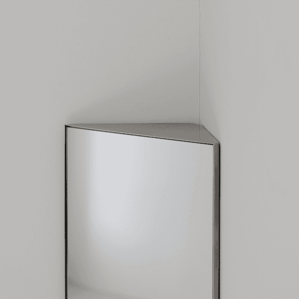 metal corner mirror