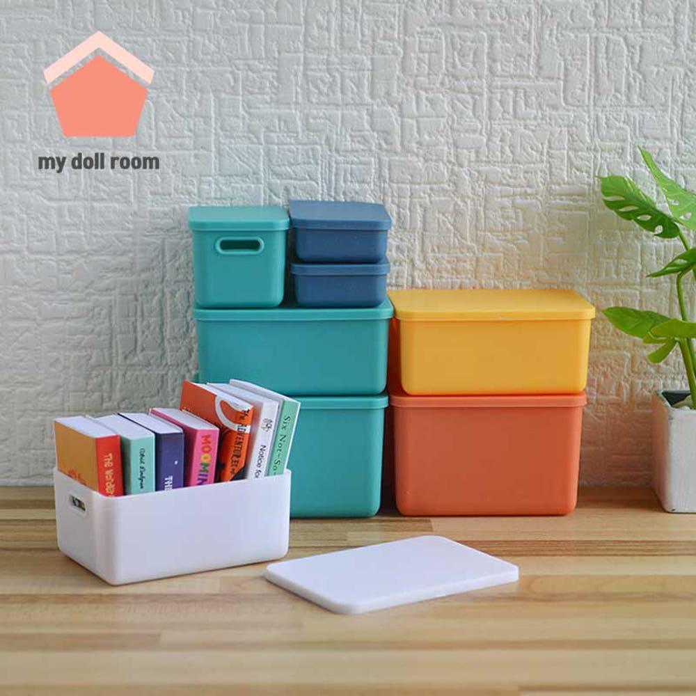 미니어처 버섯집 수납함 컬러 보관함 6개 세트 1:6 마이돌룸