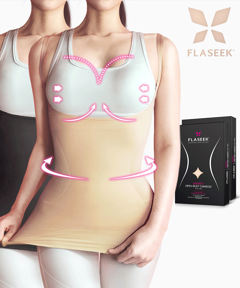 시크릿 캐미솔 보정 속옷 / 빅사이즈 케어 다이어트 효과 심리스 니퍼 복대 슬립 끈 나시 코르셋 똥배 체형 이너웨어 브라 가슴 볼륨 업 효과 허리살 / 뱃살 몸매 보정속옷