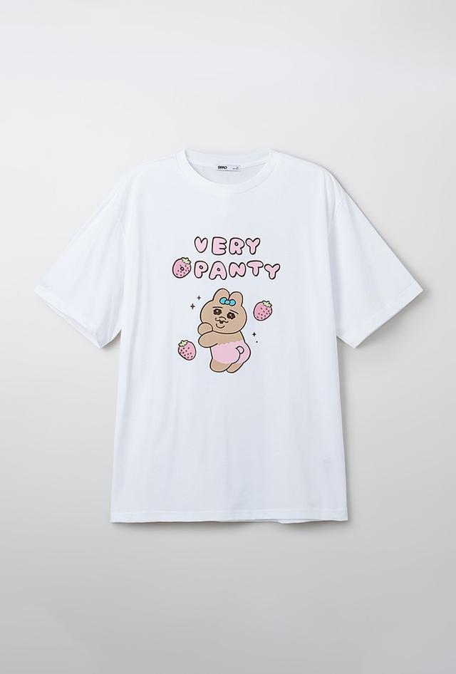 [빤쮸토끼] 오빤쮸 반팔 티셔츠(SPRLF25U05 RE)(PINK)_SPRLF37U10