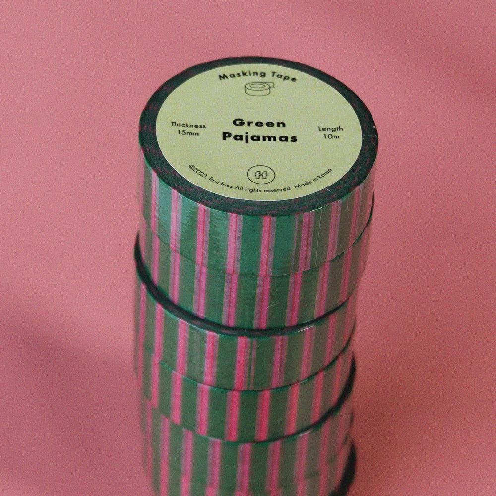 후르츠후라이 Green Pajamas 마스킹 테이프