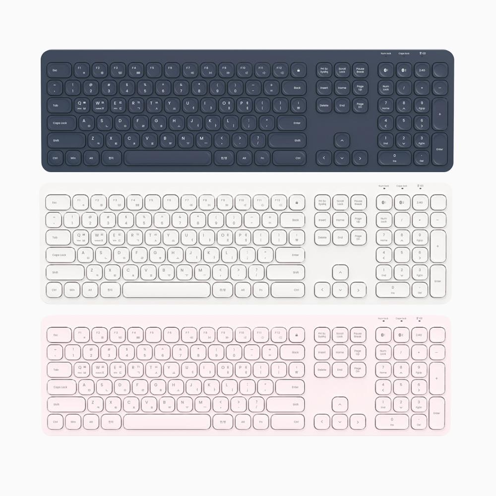저소음 펜타그래프 멀티페어링 무선 블루투스 겸용 풀배열 키보드 BTK-11