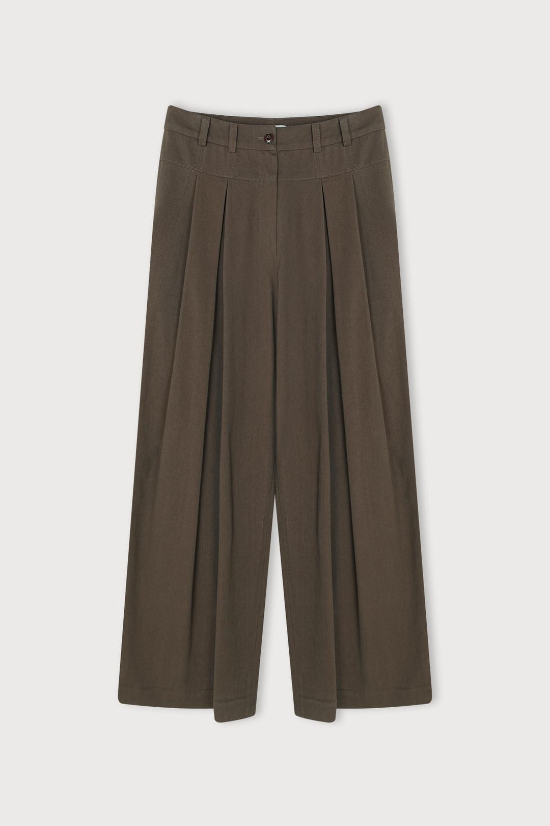 PINTUCK MOOD TROUSERS