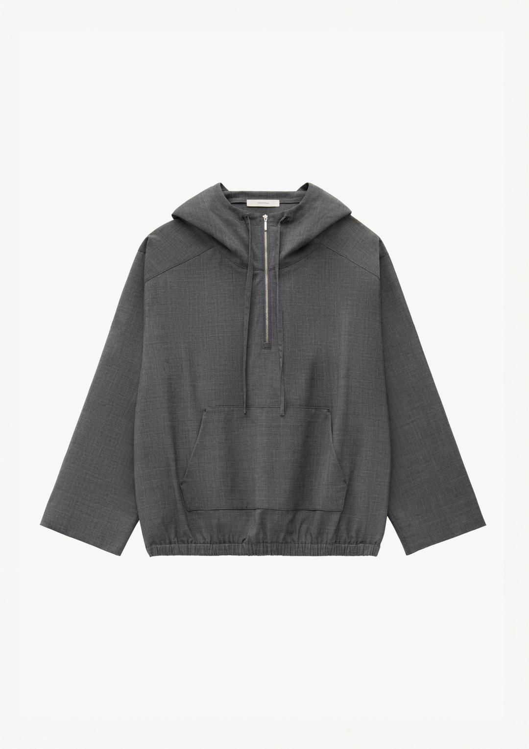 Zena Zip Hoodie in Gray