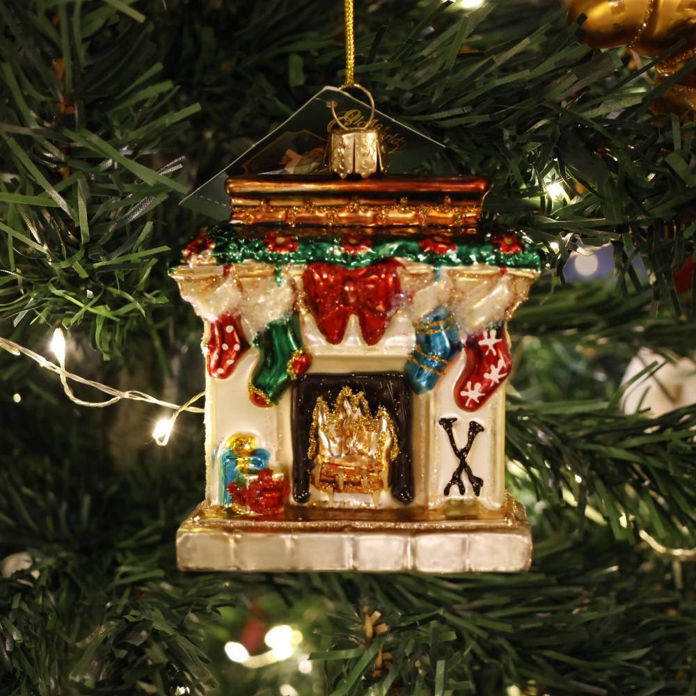 OWC 올드 월드 크리스마스 벽난로 트리 오너먼트