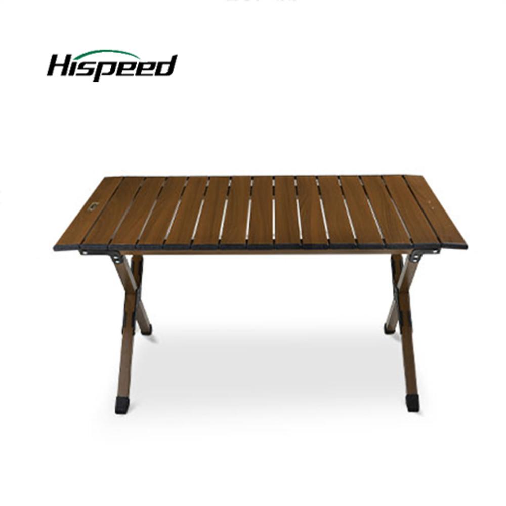 Hispeed 캠핑 키친 경량 우드 롤 정리대 보조 S 테이블