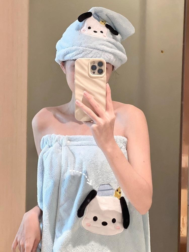 포챠코 바디 타올 수건 극세사 타월 비치 호텔