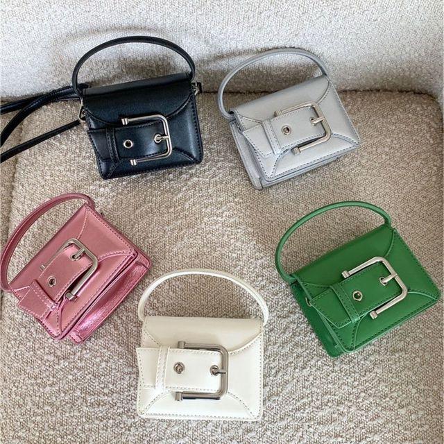 [당일출고/실버백/미니백] 미니 버클 포인트백 3color