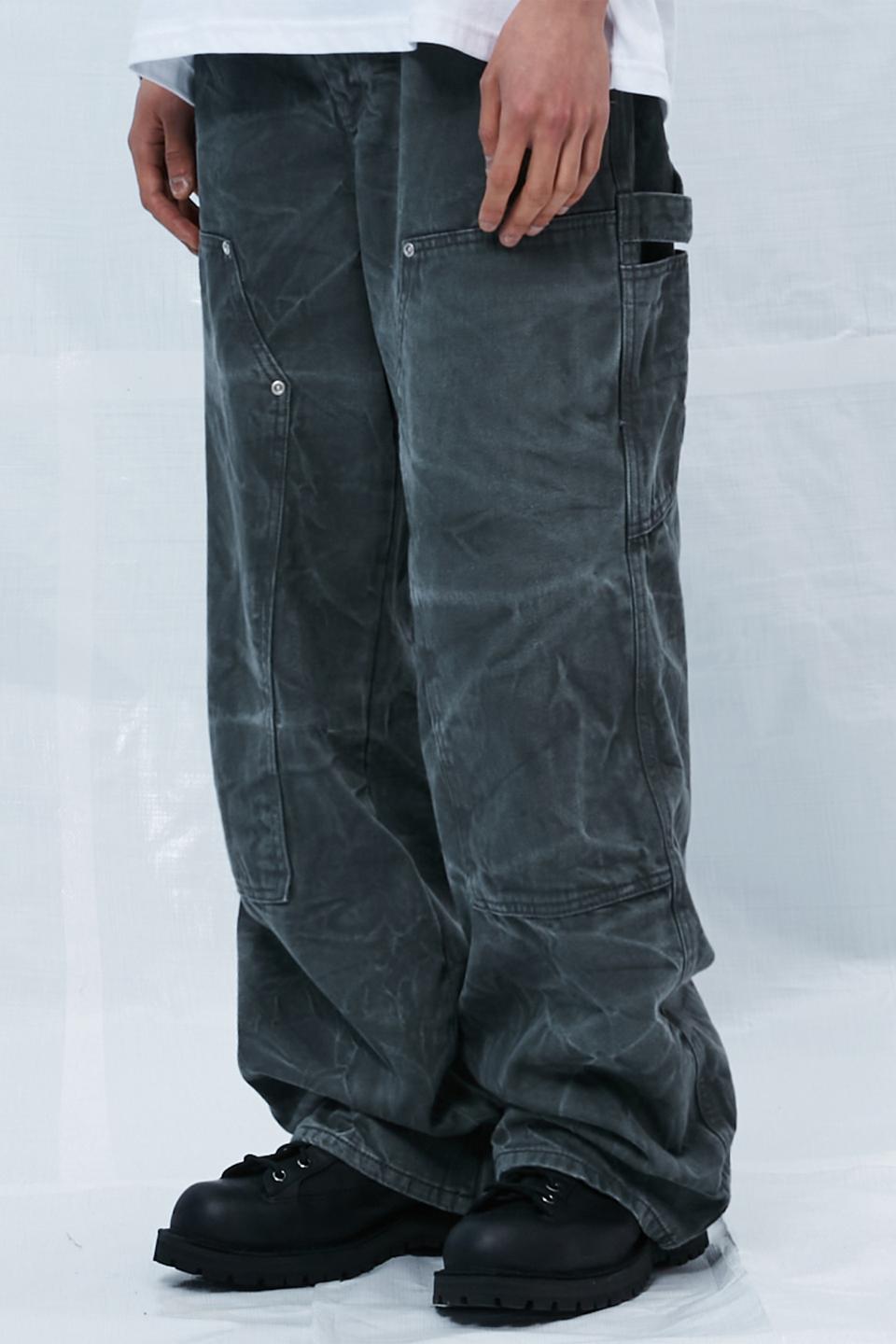 DOUBLE KNEE CARPENTER PANTS [VINTAGE CHARCOAL]
