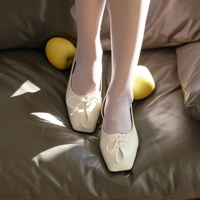 [바로배송] [단독] 유디트 리본 핀턱 플랫 [n5292-1]_3color