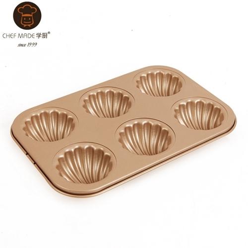 [쉐프메이드]프리미엄 마들렌틀(둥근조가비팬/6구)_치요다틀 수준의 프리미엄 코팅