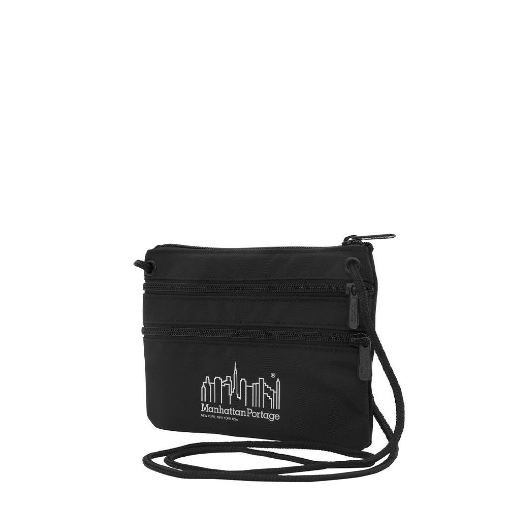 Triple Zipper Pouch BLACK