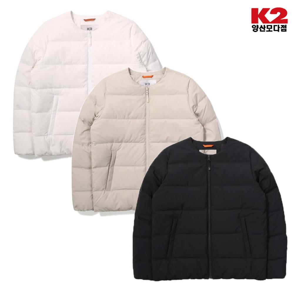 K2 여성용 수지다운 거위털 슬림 실크스타 튜브 다운 자켓 KWU23572 경량다운