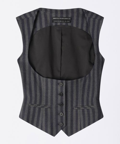 Classic Stripe Vest Navy