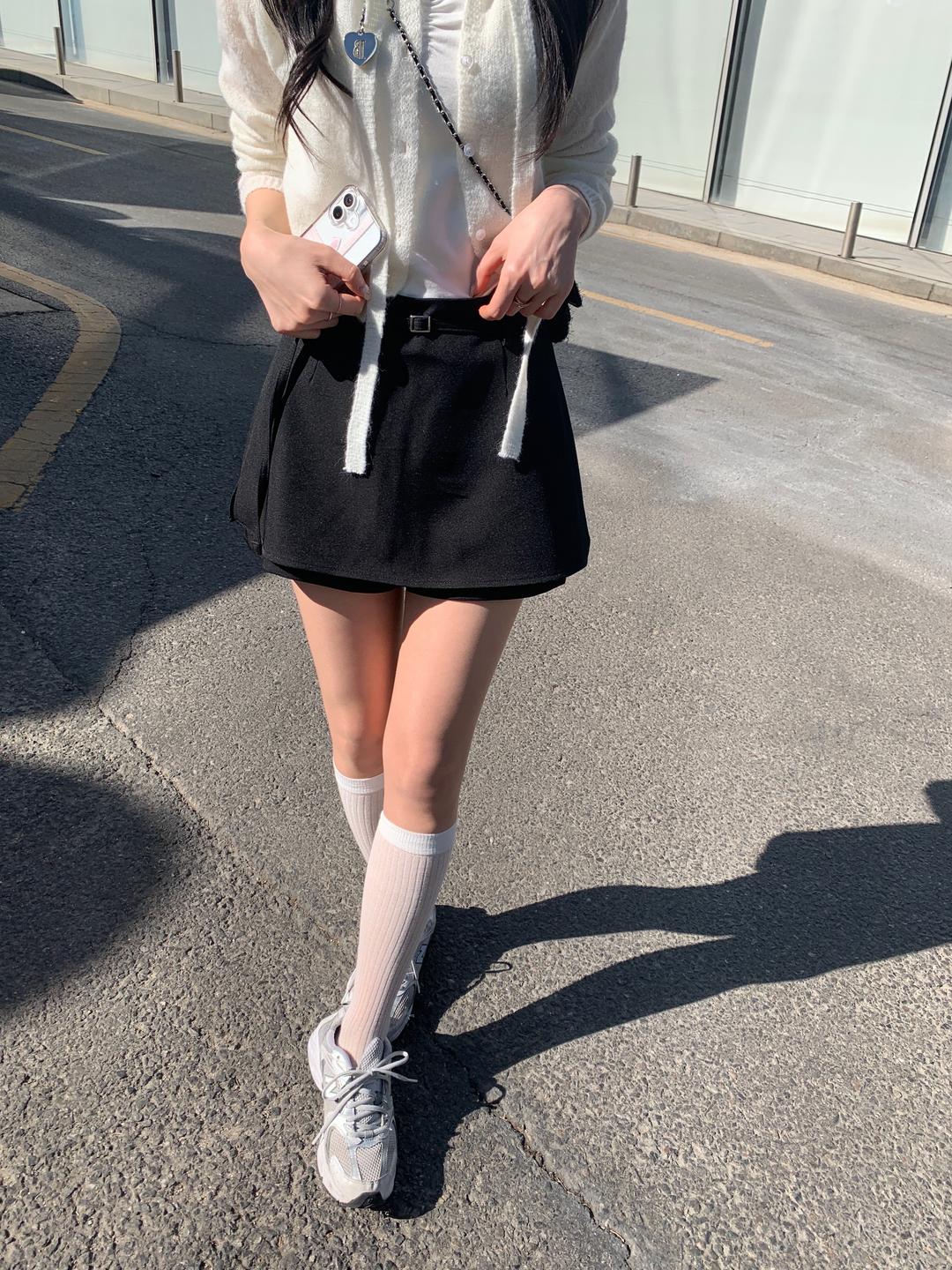 루앤메리 [🎀MADE/당일발송] 앤디 a라인 스커트팬츠 (2col) 치마바지