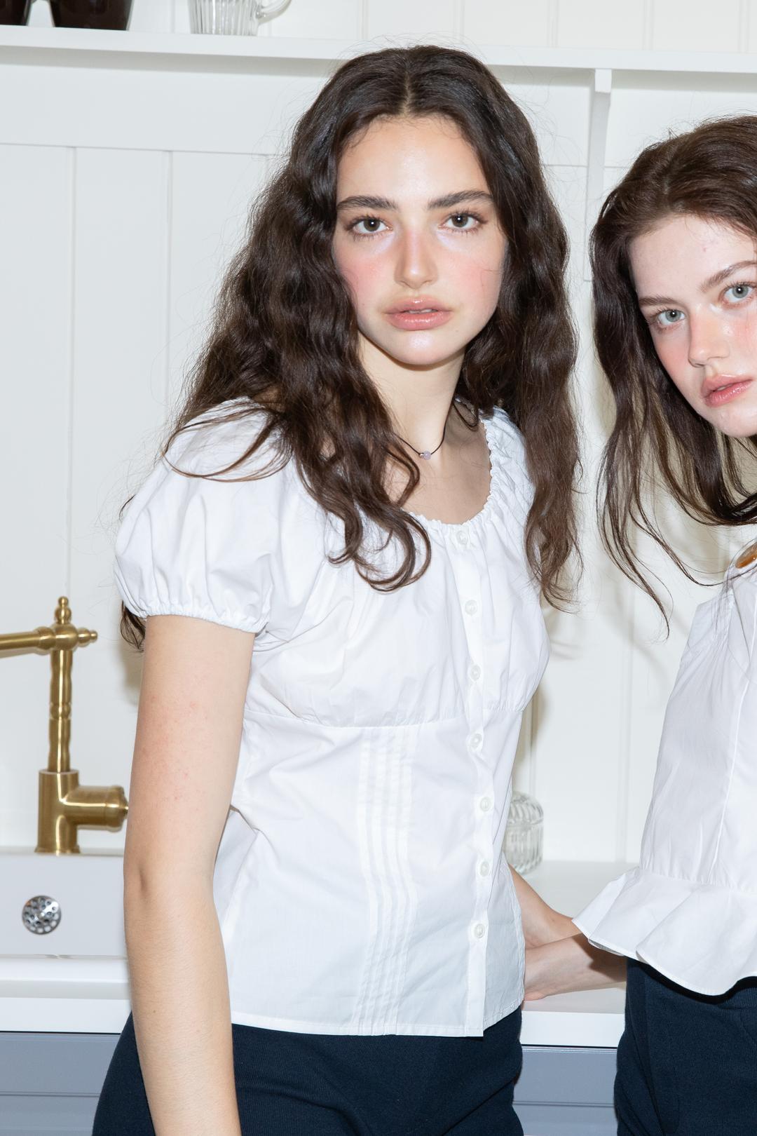 Sunday Puff Blouse (white)