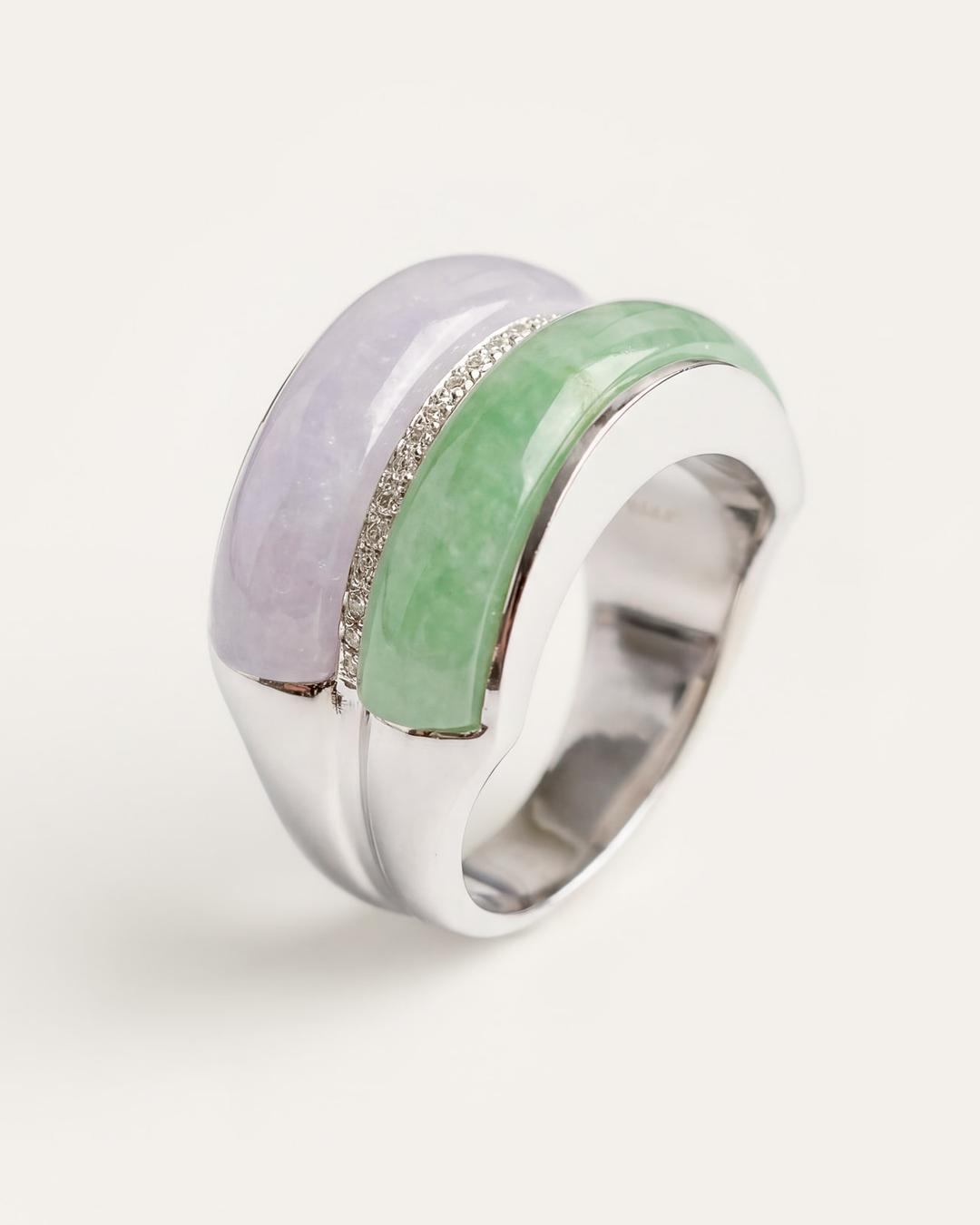 트위니아 라이트 옥반지 천연옥 비취 혼주반지 Twinia Light