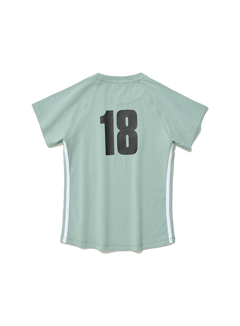 [WOMEN] NUMBERING PRINTED TEE_DUSTY MINT