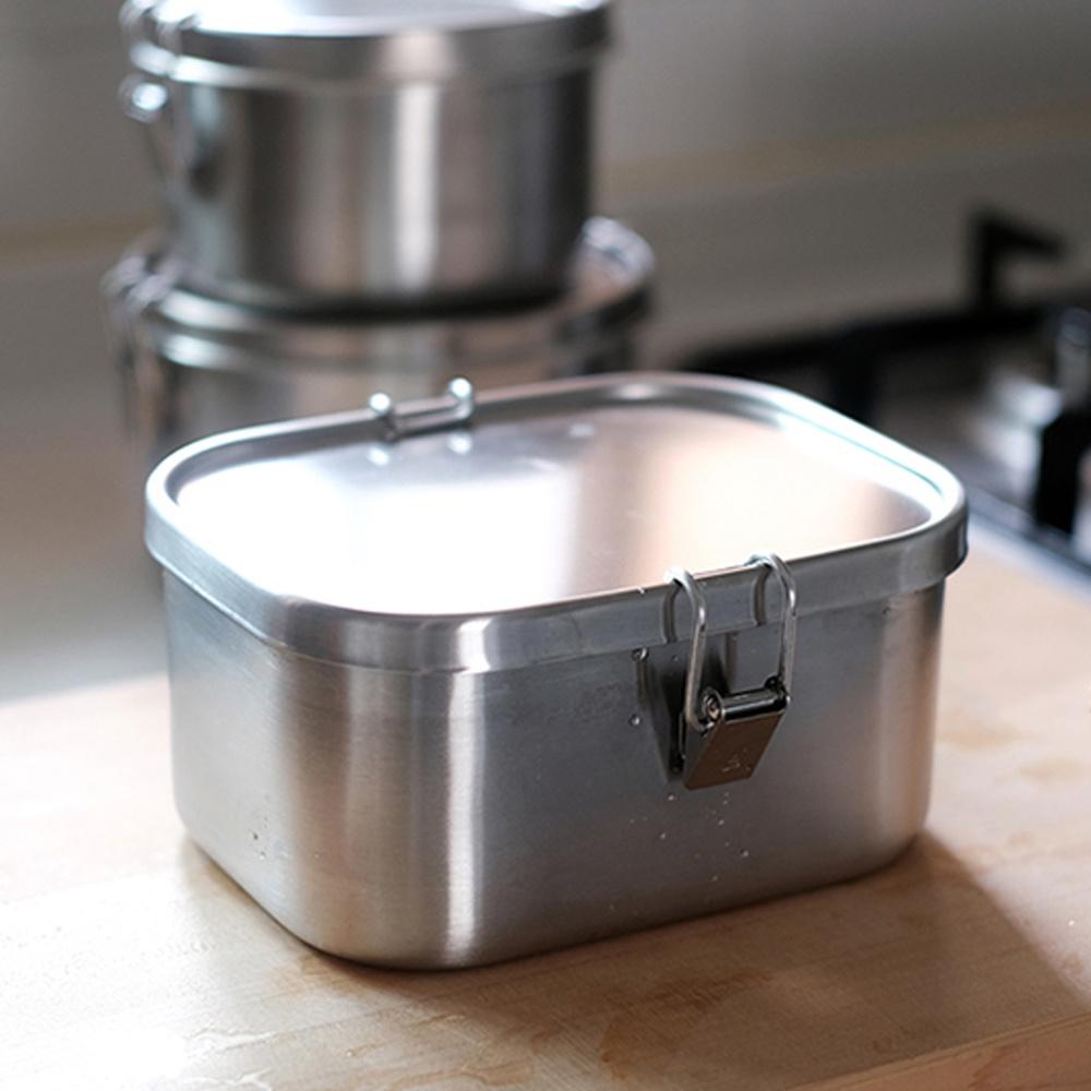 [아이자와공방] 스텐 사각 다용도 보관통 (3size)