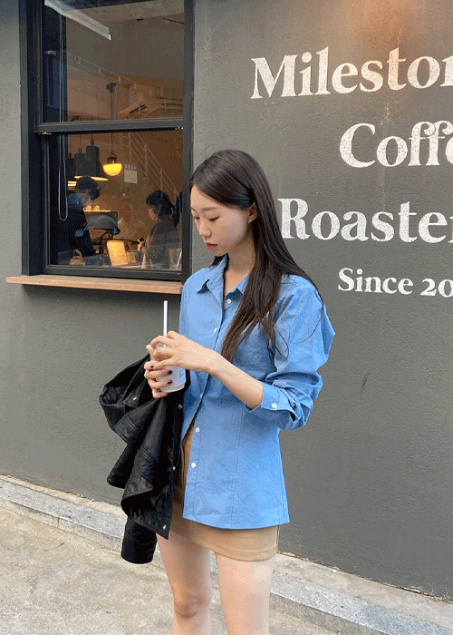 턴즈 라인 카라 셔츠 (3 color)