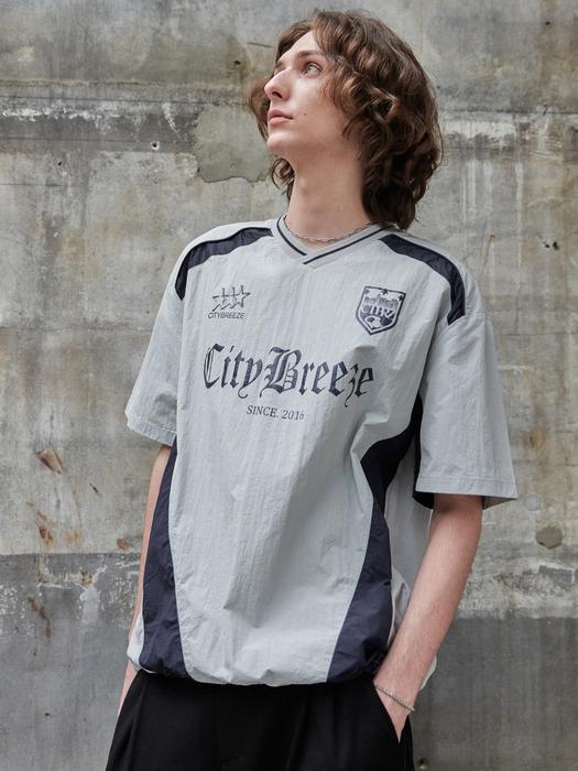 시티 나일론 유니폼 반팔 티셔츠_GREY