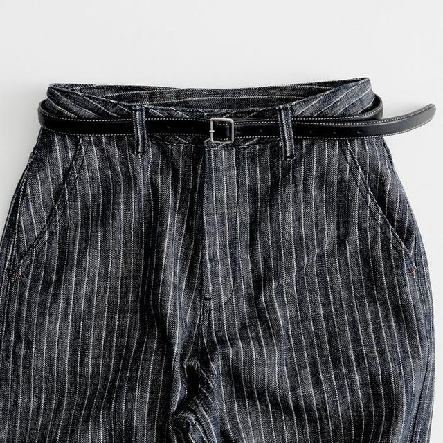 Slim Stitch Belt in Black