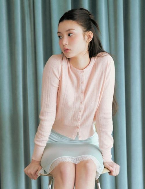 라운드넥 긴팔 가디건 RMCKG24R11