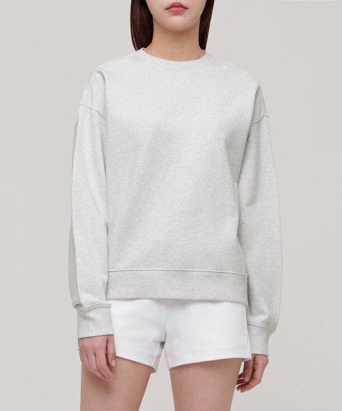 우먼즈 세미  오버사이즈 스웨트셔츠 [오트밀]