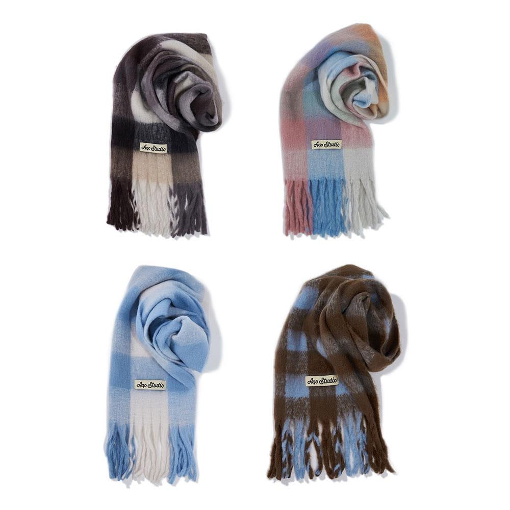 아코스튜디오스페이스 4컬러_아코 볼드 체크 머플러
