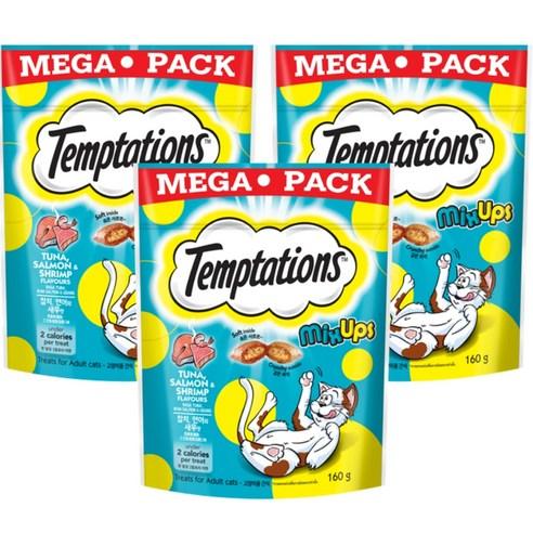 템테이션 믹스업 고양이간식, 혼합맛(참치/연어/..., 160g, 3개 - 스낵 | 쿠팡