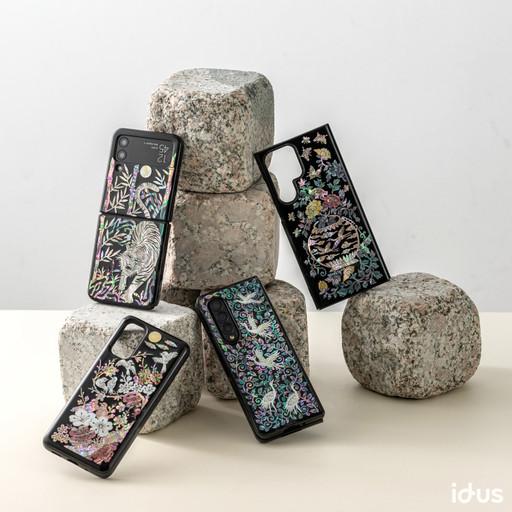 진주쉘 나전칠기 레트로 핸드메이드 폰케이스 갤럭시S,Z