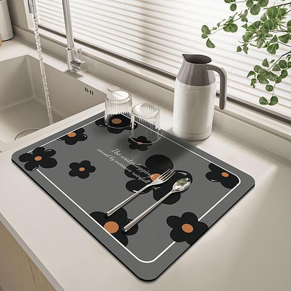 블랙데이지 규조토 식기건조매트 컵 설거지 드라잉매트