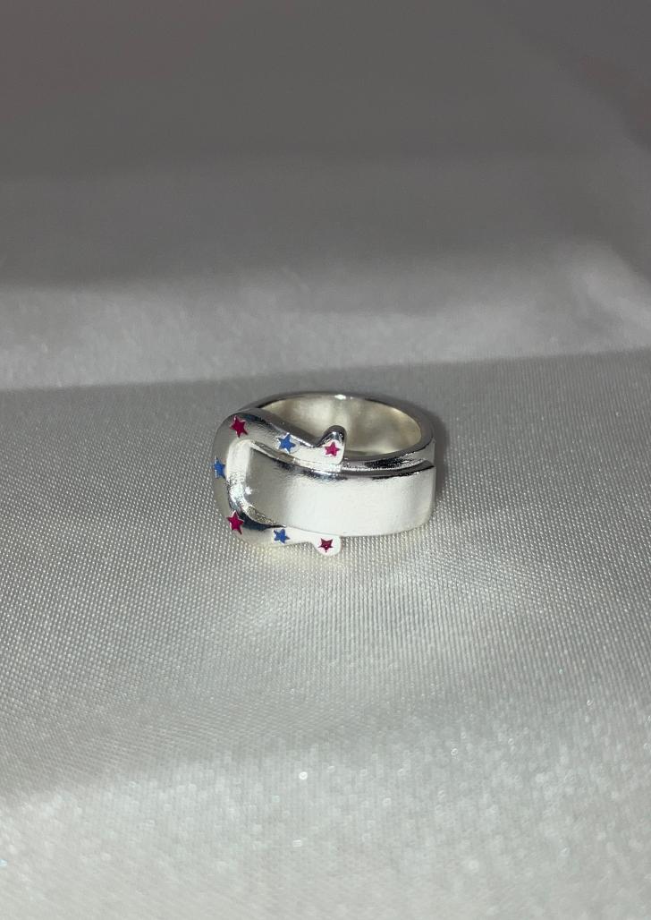 star pattern belt ring