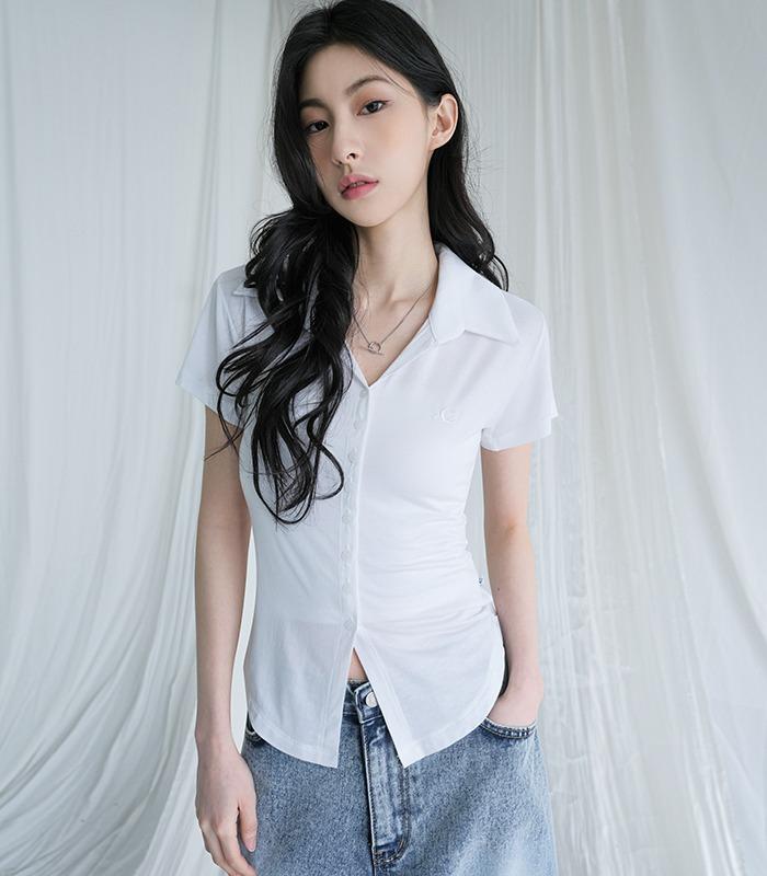 Sopy Collar Short-Sleeve WHITE