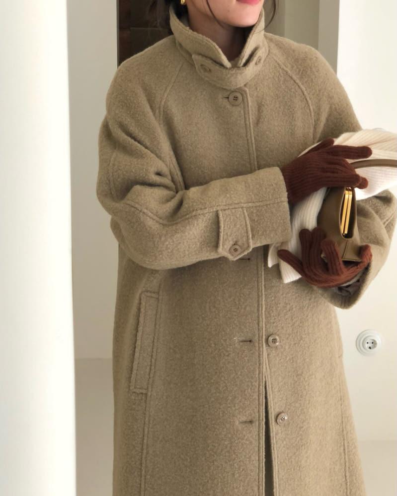 디엠버 베어 알파카 부클 롱 코트 damber (재진행)