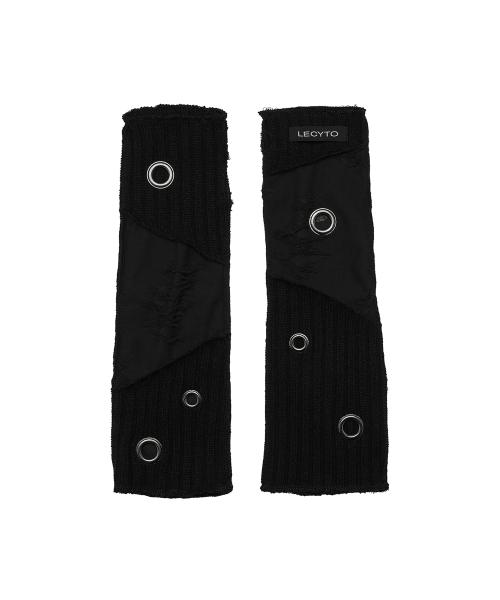 Vanta Eyelet Mixed Hand Warmer_[Black]