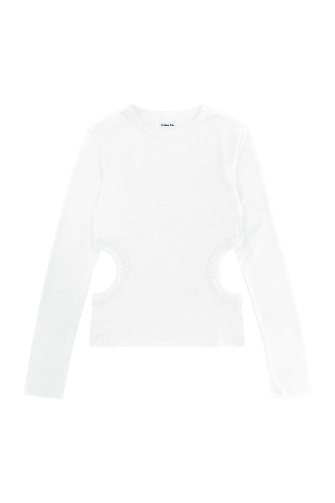 HOLE LACE LONG SLEEVE (WHITE)